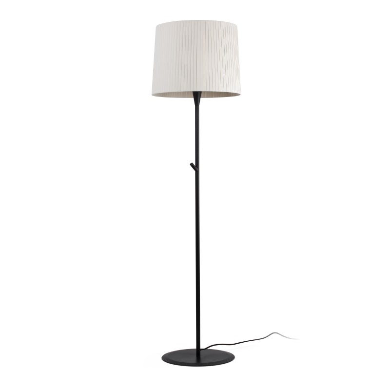 Lampara de pie Samba negro+beige Faro